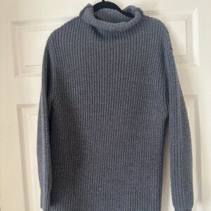 Aritzia Wilfred Montpellier Knit Sweater Dress - XS - Gray/Blue